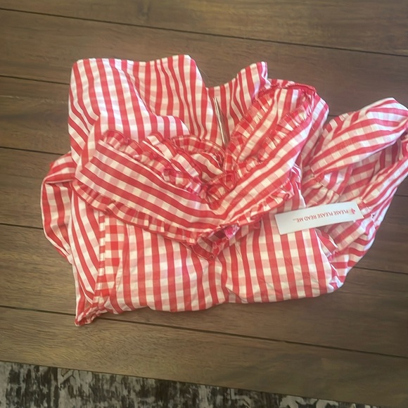 Sister Jane tie front gingham shirt dress in red - Picture 6 of 6